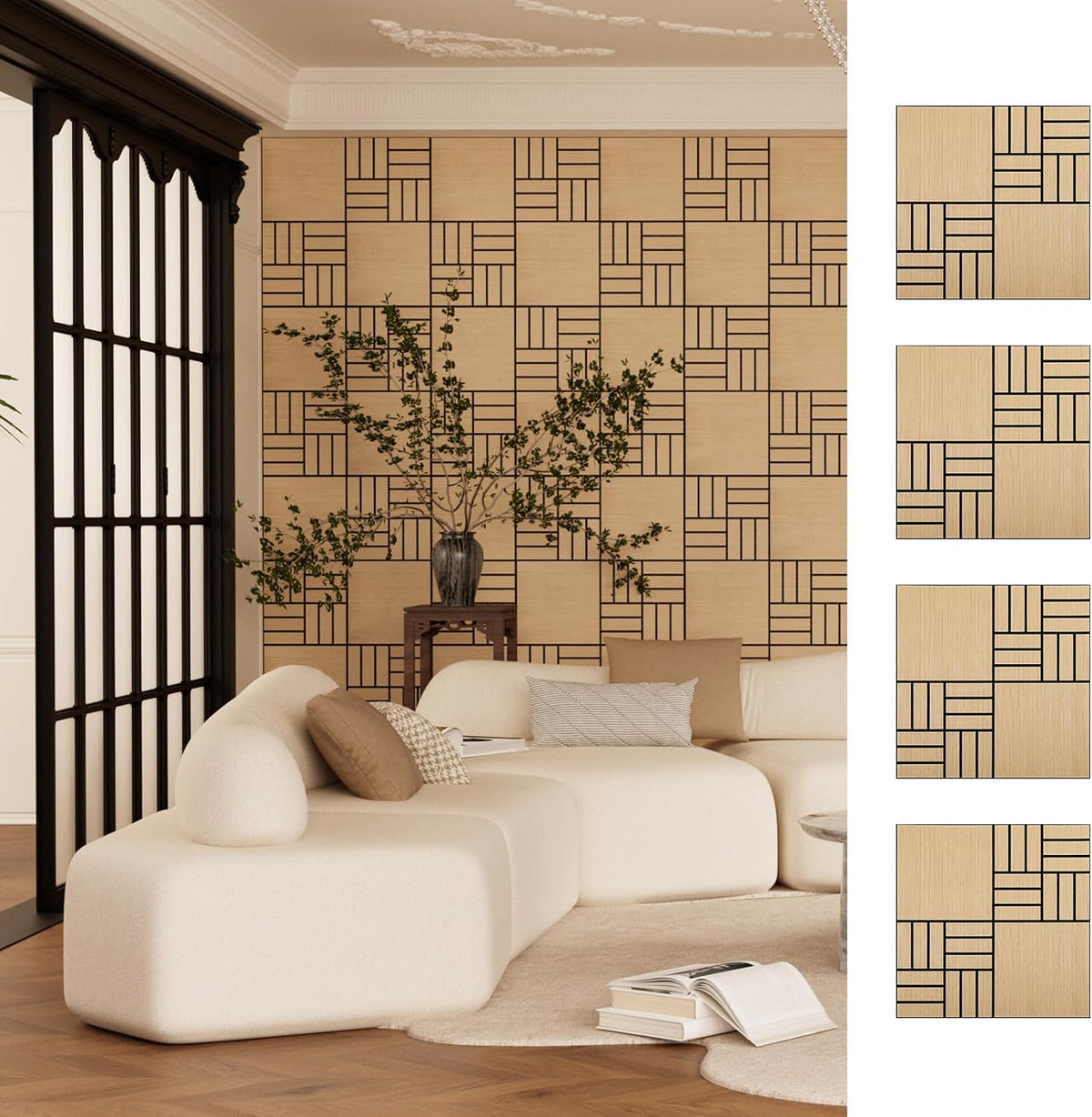 ARMURO 4 Packs Acoustic Wall Panels