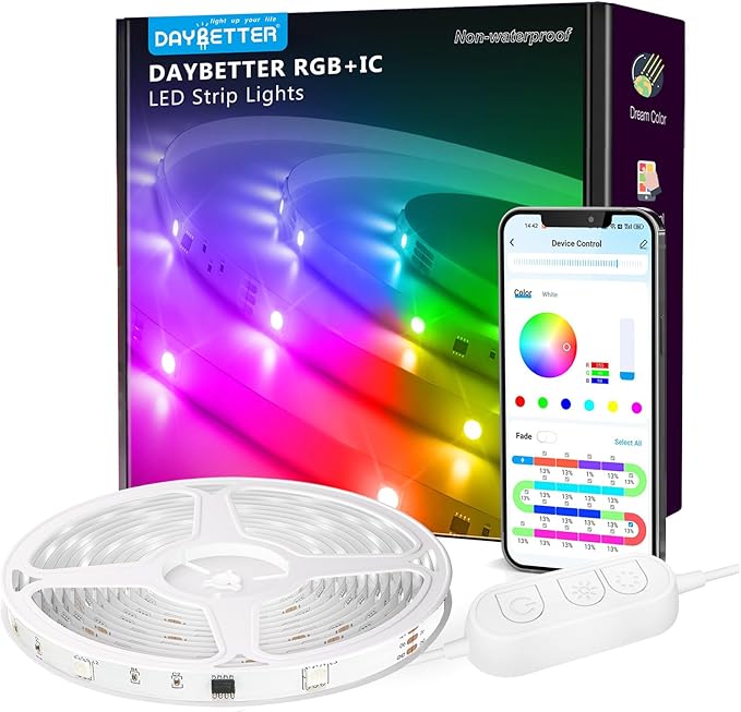 DAYBETTER Smart IC LED Strip Lights, BGRIC LED Lights
