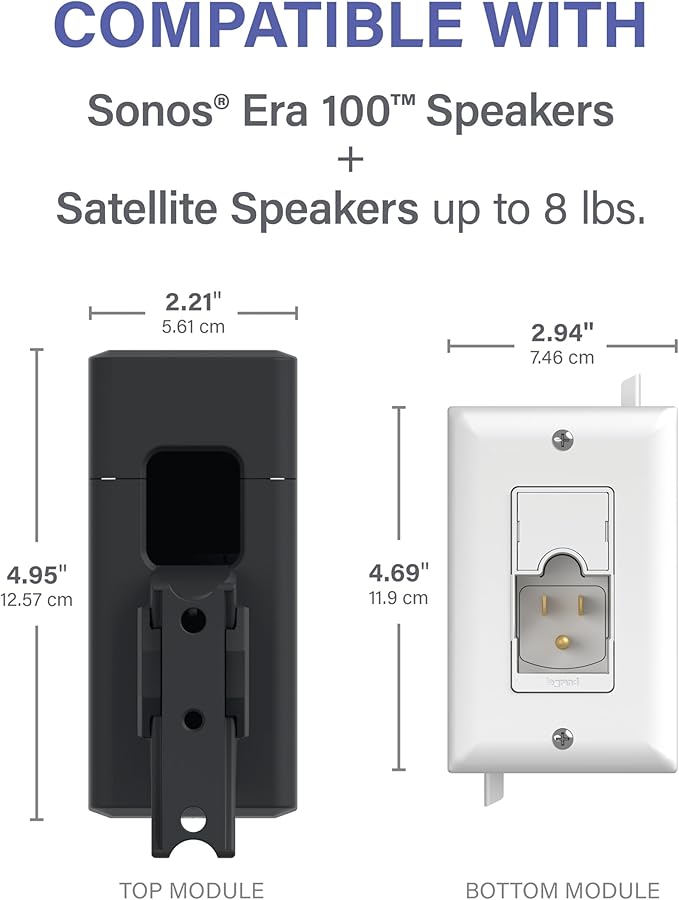 SANUS Speaker Wall Mount + Power Kit