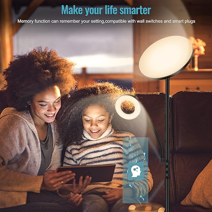 marctronic Floor Lamp, Upgraded 42W 4000LM Super Bright LED Floor Lamp
