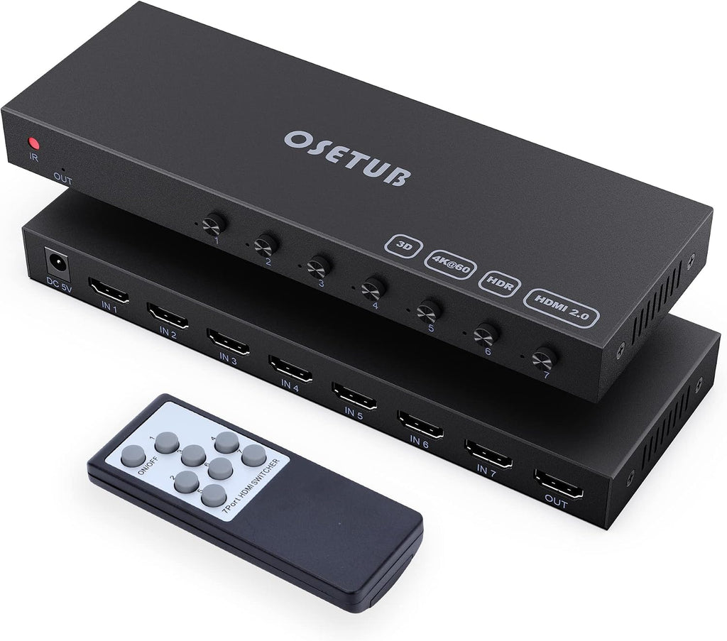 7 in 1 Out HDMI Switch 4K@60Hz