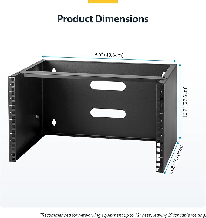 StarTech.com 6U Wall Mount Network Rack