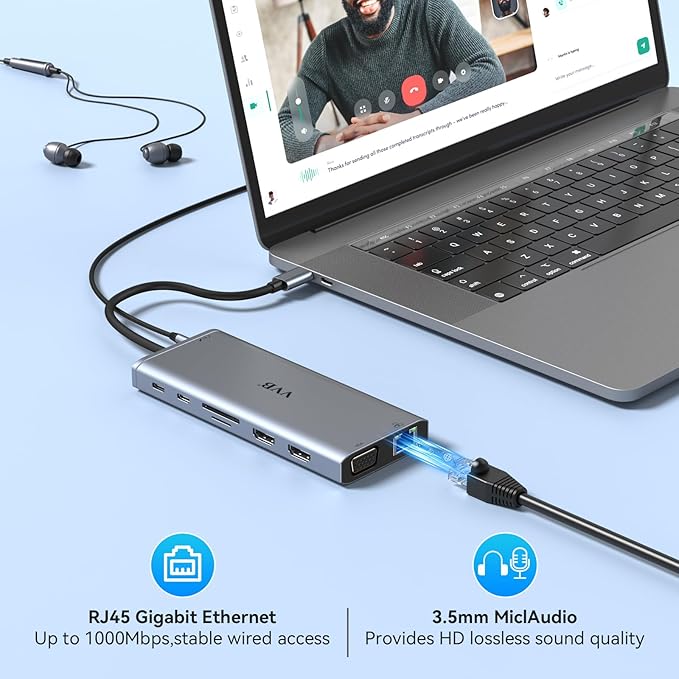 USB C Docking Station Dual Monitor HDMI
