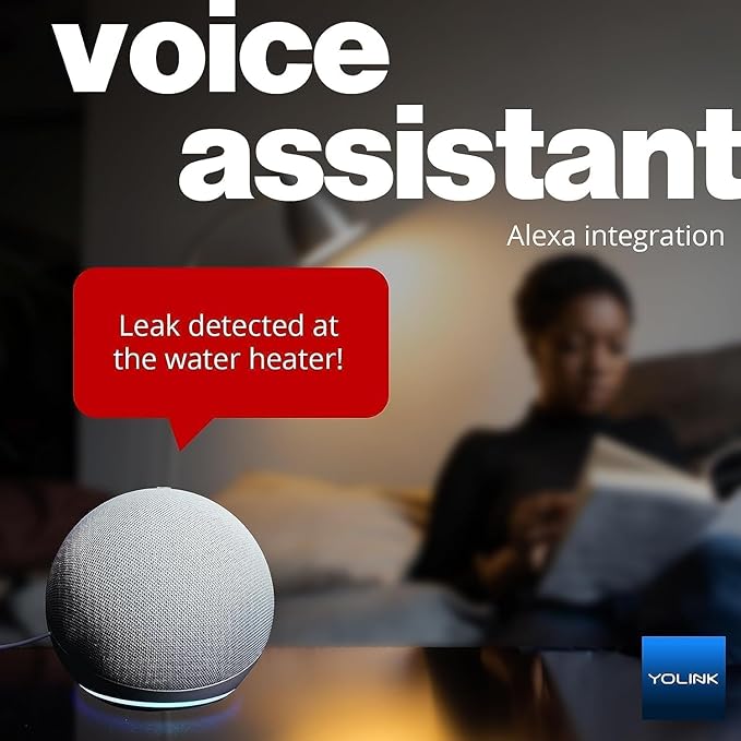 YoLink Smart Home Starter Kit: SpeakerHub & Water Leak Sensor 4