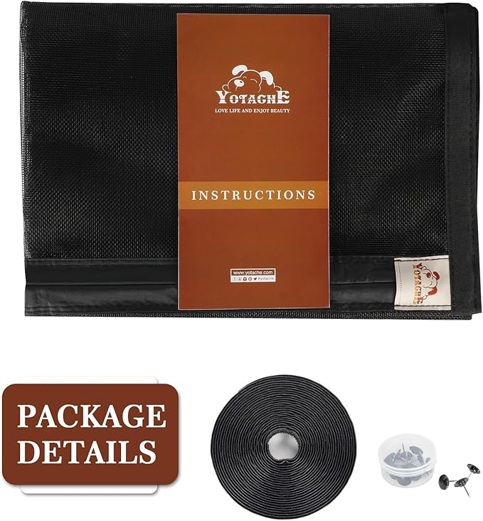 Yotache Magnetic Screen Door Fits 78" Wide x 86" Height Doors, Screen Size 80"