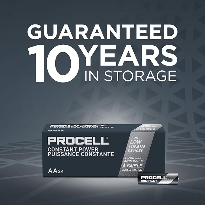 PROCELL Constant AA Long-Lasting Alkaline Batteries 10-Year Shelf Life (144-Count)