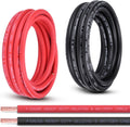Shirbly 4 Gauge Battery Cable, 15FT Red + 15FT Black 4 AWG Pure Copper Wire