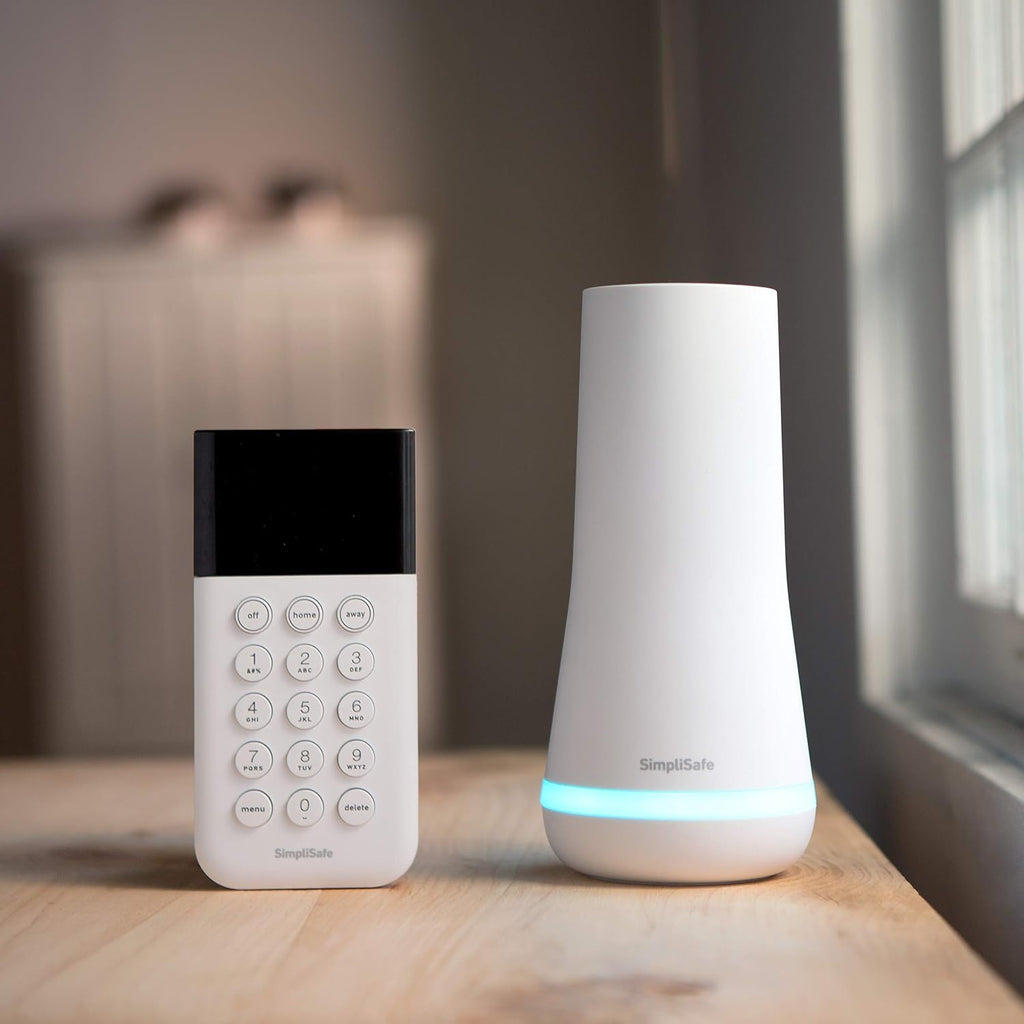 simplisafe wireless keypad - touch-to-wake technology - compatible, side view