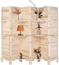 Bonnlo 6 Panels Wood Room Divider