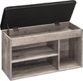 HOOBRO Shoe Storage Bench with Cushion, 32.3" Entryway Bench