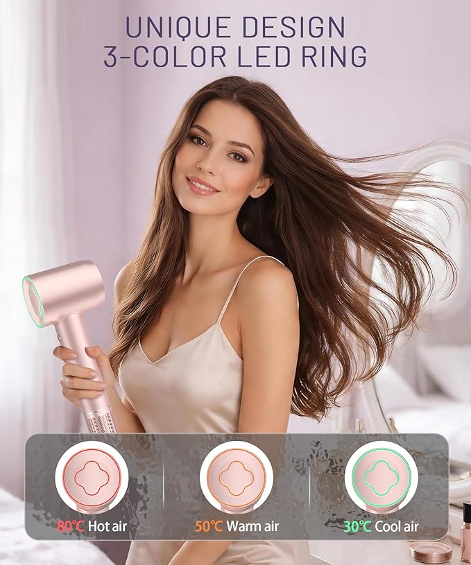 Cosy Companions High-Speed Ionic Hair Dryer, 150000 RPM Brushless Motor