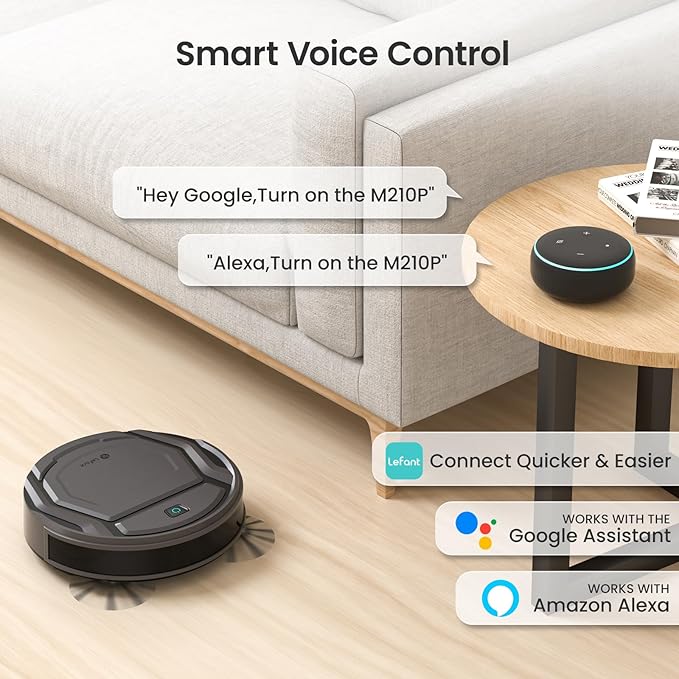 Lefant M210 Pro Robot Vacuum, 4000Pa Suction, 200 Mins Runtime, Ultra-Slim