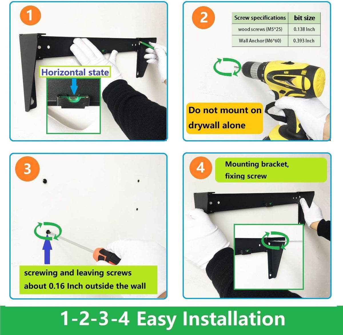 4u19 inch vertical wall mount patch panel bracket showing dimensions