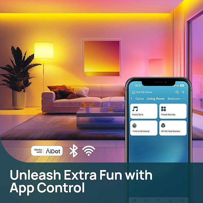Linkind Smart Light Bulbs with Remote Control, Smart Bulb That Work with Alexa
