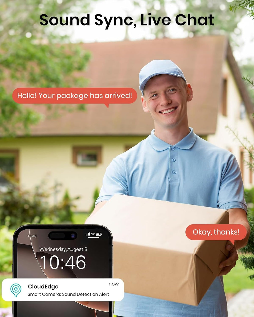 Solar Security Cameras Wireless Outdoor 2K with Self Charged