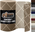 GORILLA GRIP powerGRIP Drawer Shelf and Cabinet Liner, Thick Strong Hold