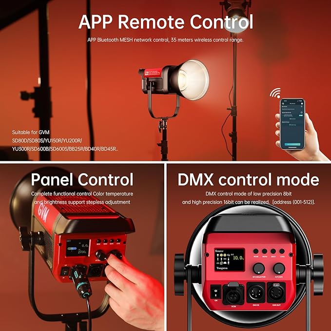 GVM 300W Photography Lighting Bi-Color Video Light