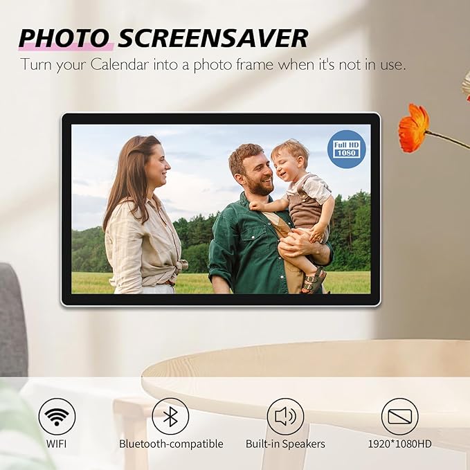 Large Touchscreen Monitor Digital Electronic Calendar, Downloadable APP