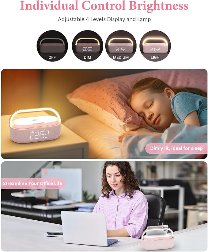 COLSUR Bluetooth Speaker Alarm Clock