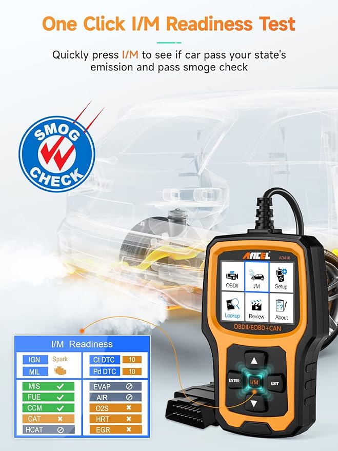 ANCEL AD410 Enhanced OBD2 Scanner, Vehicle Code Reader