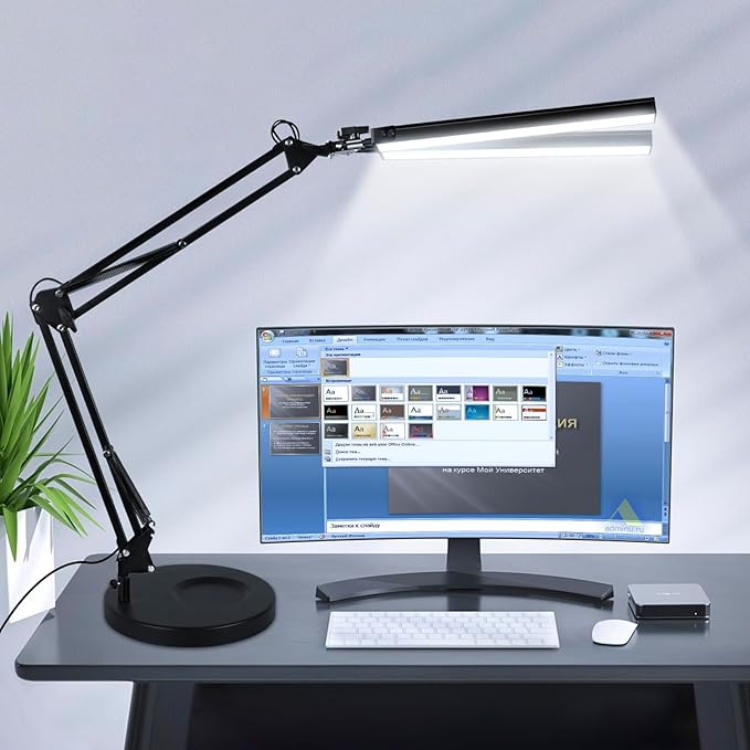 2-in-1 LED Desk Lamp, 24W Brightestwith Table Lamp