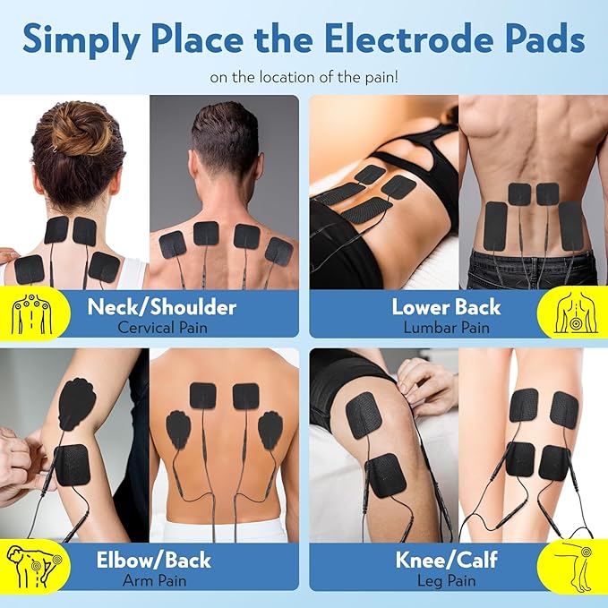3-in-1 TENS Unit Muscle Stimulator