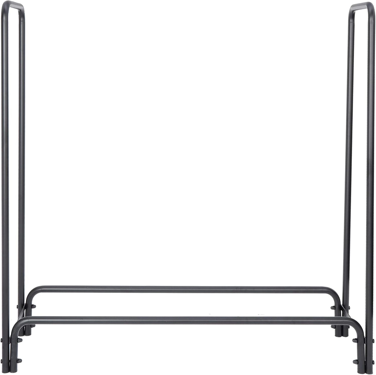 zeny firewood log rack outdoor indoor 4ft heavy shown in use