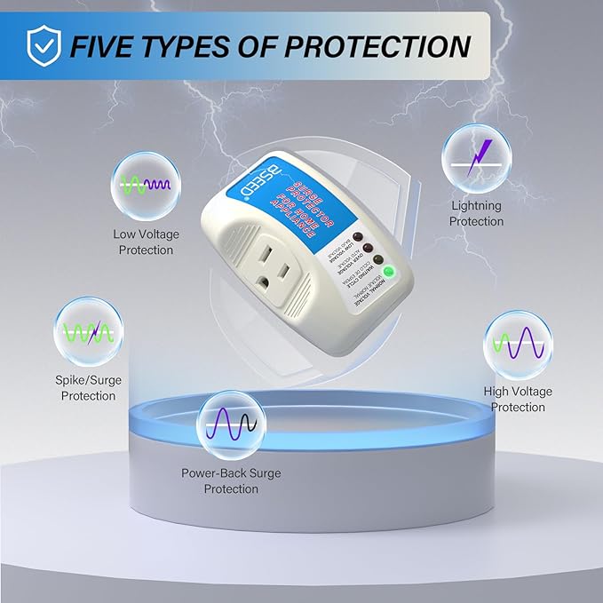 BSEED Voltage Protector, Single Outlet Surge Protector (4 Pack)