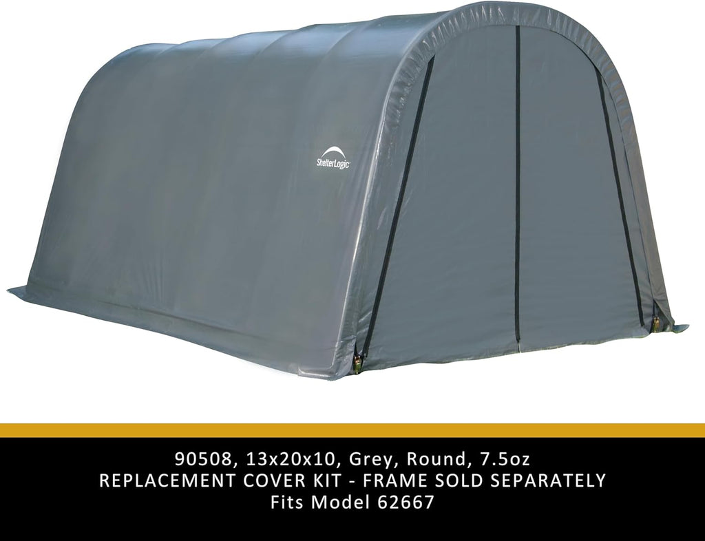 shelterlogic replacement cover roundtop 13 x 20 x, close-up detail