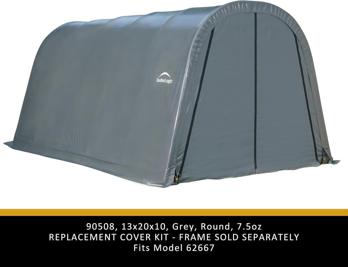 shelterlogic replacement cover roundtop 13 x 20 x, close-up detail