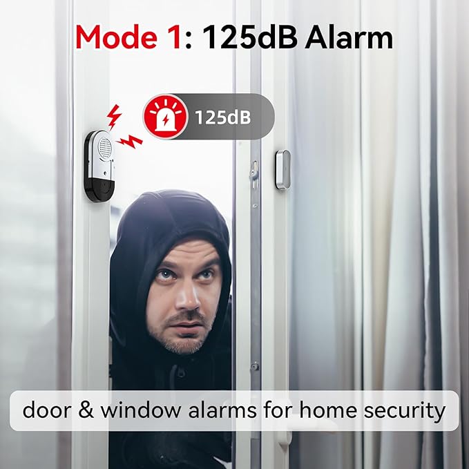 Sanjie Door Alarms When Opened, Door Window Alarm Sensors (10 Pack)