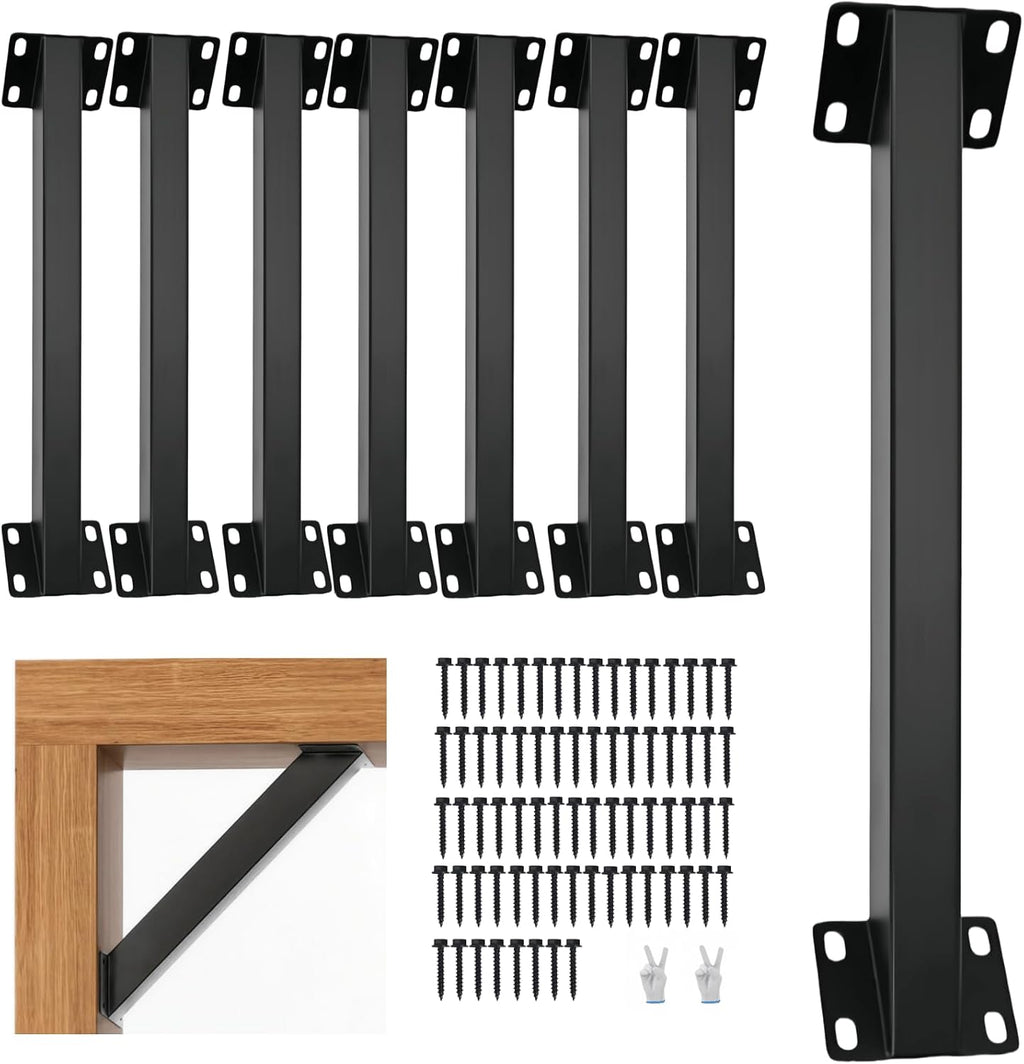 Heavy Duty Pergola Brackets Kit-8PC 45° Angle Support Brackets
