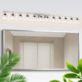 DIKAIDA Brushed Nickel Bathroom Vanity Light, 12 Light Brushed Nickel Bathroom