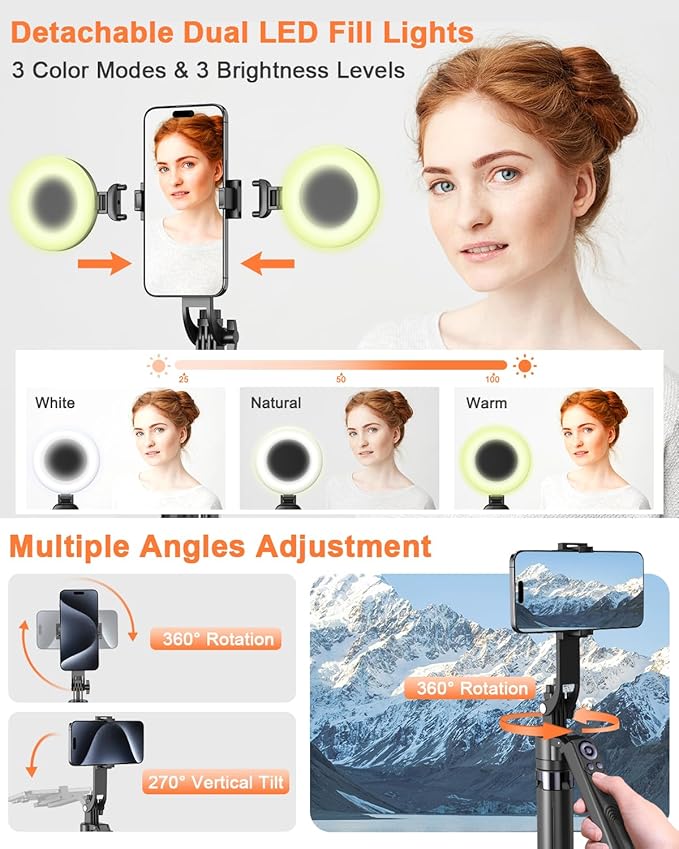 Yeaki 71” Auto Face Tracking Tripod