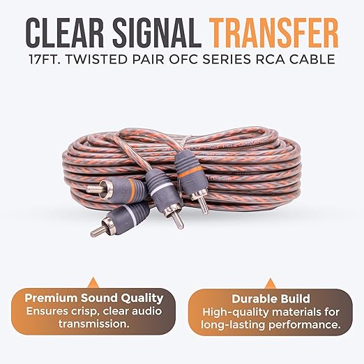 Elite Audio Premium 4 Gauge CCA Amplifier Installation Wiring Amp Kit, 2000