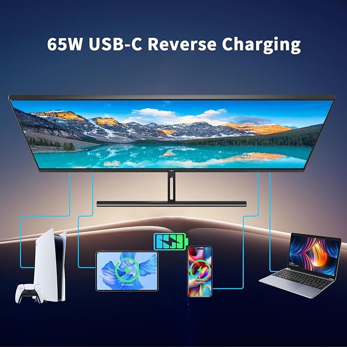 KTC 5K Monitor 27 Inch: Dual Mode 5K @60Hz / 2K@160Hz Computer Monitor