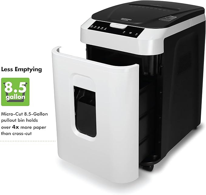 Aurora Commercial Grade 200-Sheet Auto Feed High Security Micro-Cut Paper