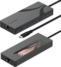 SABRENT USB-C Hub & SSD Enclosure, 6-Port Dock