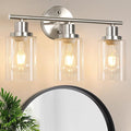 Unicozin 3 Light Vanity Lights, Brushed Nickel Wall Sconce Light