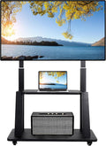 Maiproo Rolling TV Stand Mobile TV Cart on Wheels