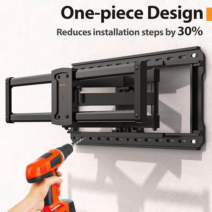 IWORKBOARD Full Motion 75 85 86 90 97'' TV Wall Mount Bracket, Loads 150 lbs