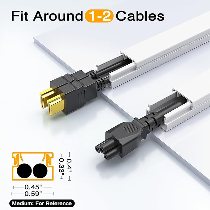 Delamu Cable Hider, 315in Cord Hider Cord Covers
