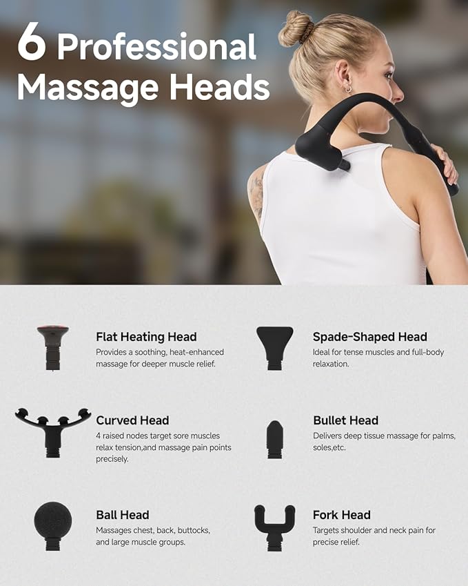 CAREKING Upgraded 2-in-1 Massage Gun
