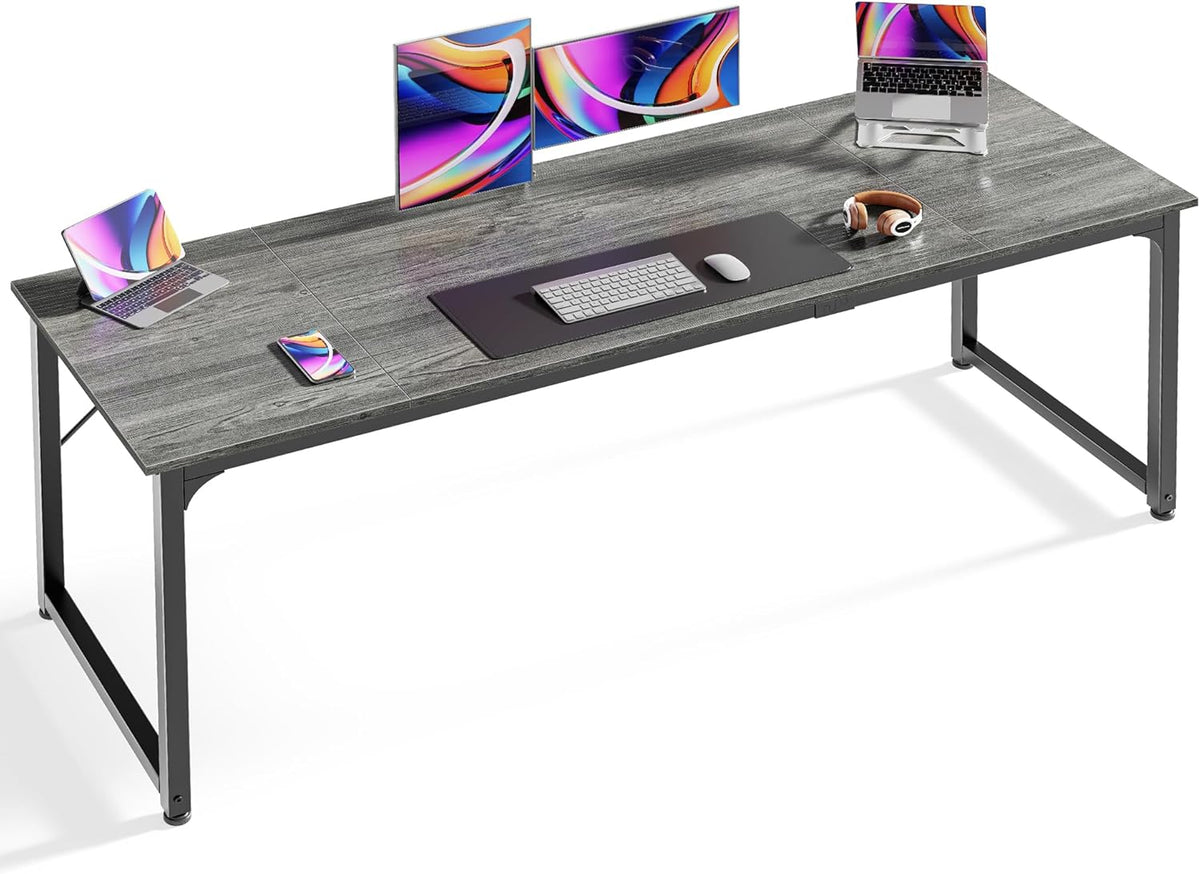 Huuger Computer Desk, 70 Inch Office Desk, Gaming Desk