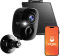 Dzees 2K Solar Security Camera Outdoor Wireless, 5200mAh, 2.4GHz WiFi