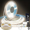 Pandery COB LED Strip Lights Natural White, 24V Dimmable led Light Strip KIT