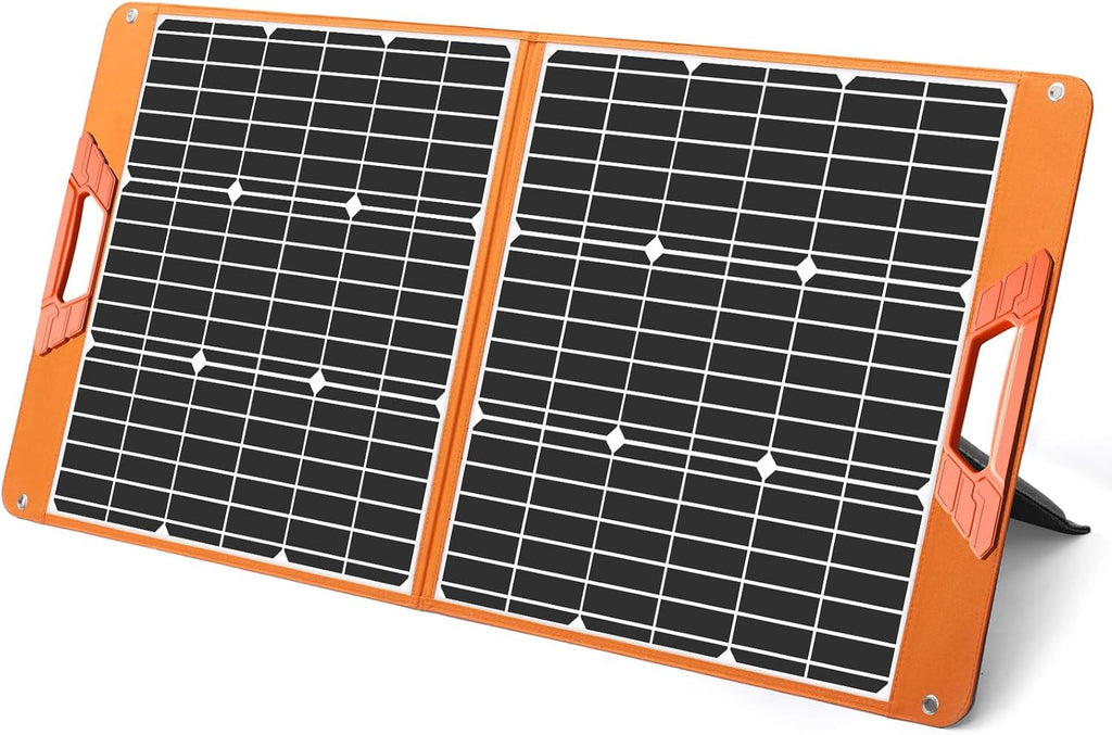 100W Portable Solar Panel for Power Station, 19.8V Foldable Solar Charger