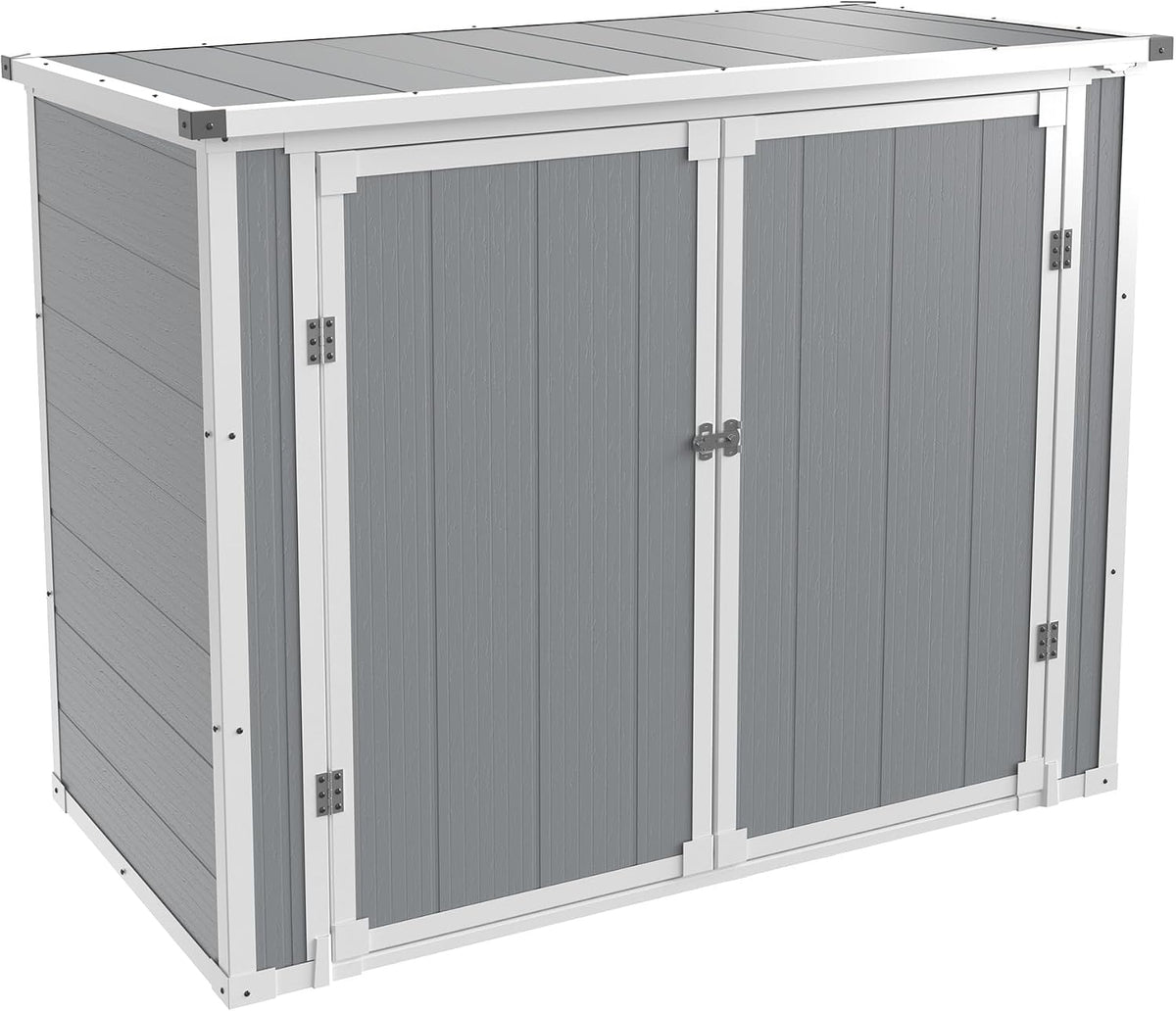 Outdoor Weatherproof Resin Storage Shed with Floor