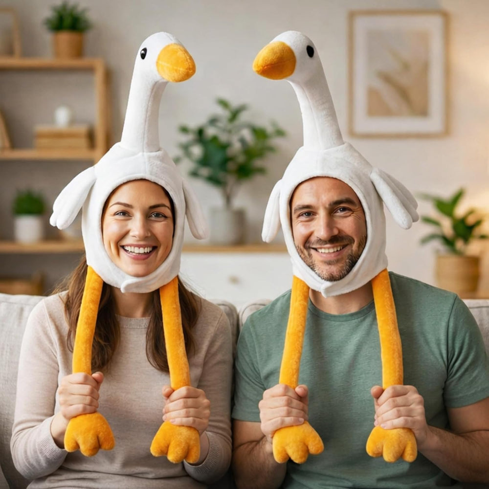 Silly Goose Hat Jumping Hat Moving Wing Party Headwear for Halloween