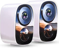 2025 Upgraded 2K Security Cameras Wireless Outdoor, Free Cloud Storage (2 Pack)